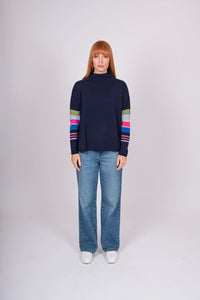 Bridge & Lord Stripe Sleeve Pullover BL5621