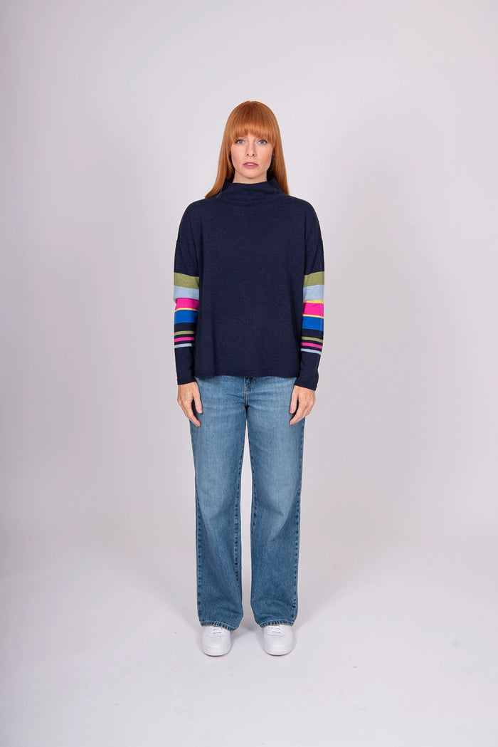 Bridge & Lord Stripe Sleeve Pullover BL5621