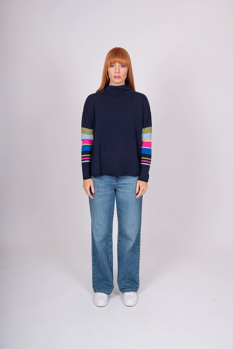 Bridge & Lord Stripe Sleeve Pullover BL5621