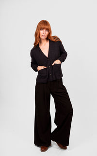 Bridge & Lord V-Neck Relaxed Cropped Cardigan BL6606