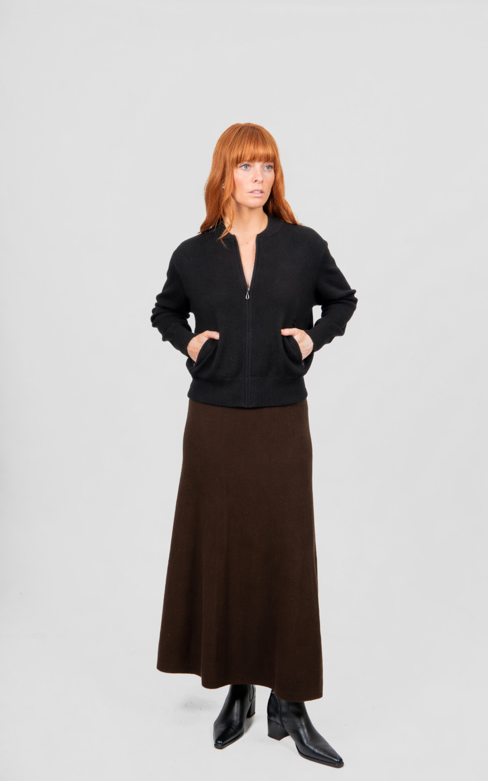 Bridge & Lord Flared Skirt With Wide Band BL6616