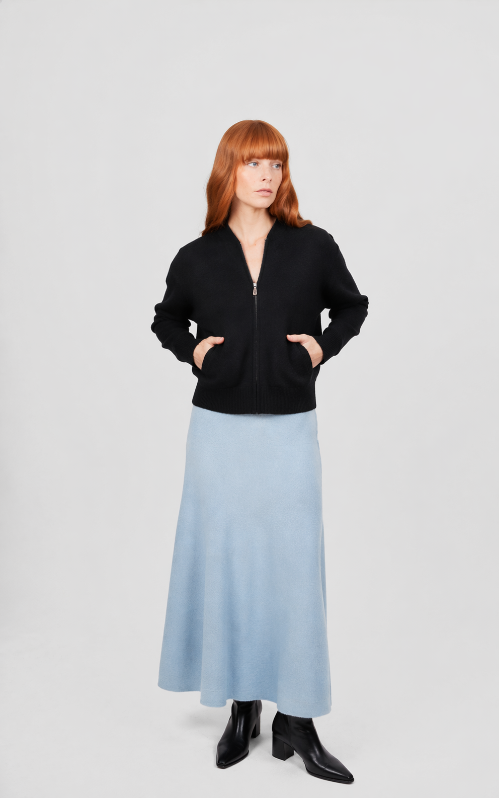 Bridge & Lord Flared Skirt With Wide Band BL6616