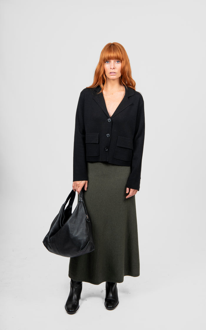Bridge & Lord Flared Skirt With Wide Band BL6616