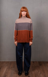 Bridge & Lord Stripe And Colour Block Tunic BL6622