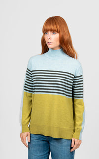 Bridge & Lord Stripe And Colour Block Tunic BL6622