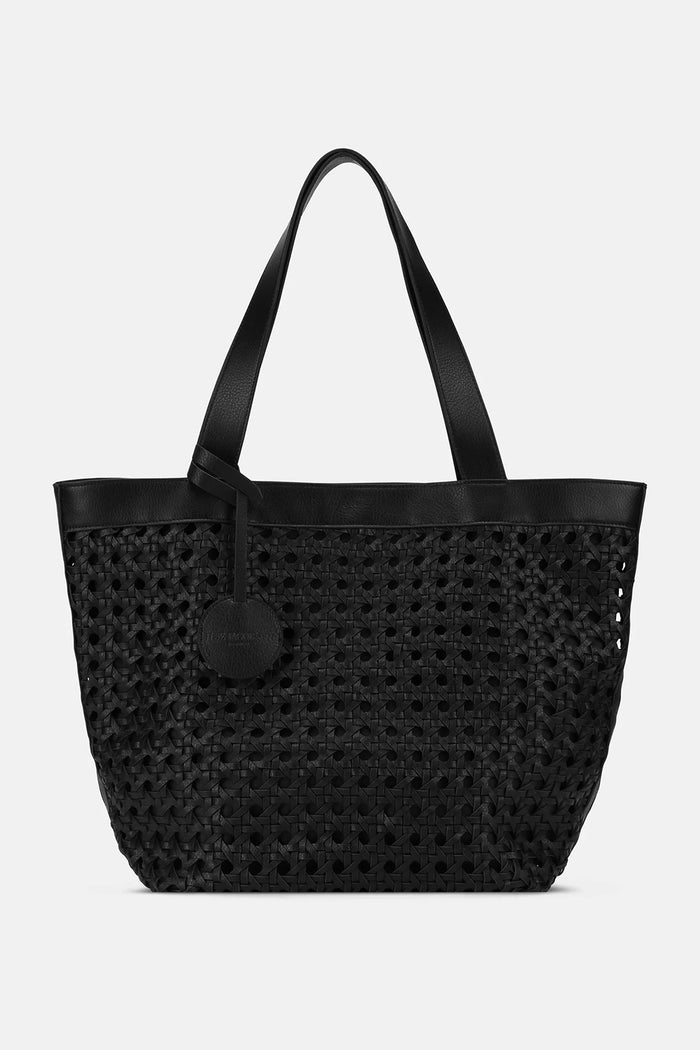 Ilse Jacobsen Beach Bag in Black-Black BRAID02
