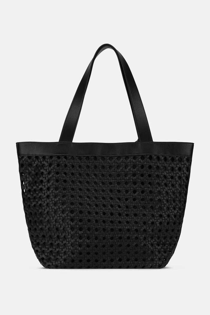 Ilse Jacobsen Beach Bag in Black-Black BRAID02