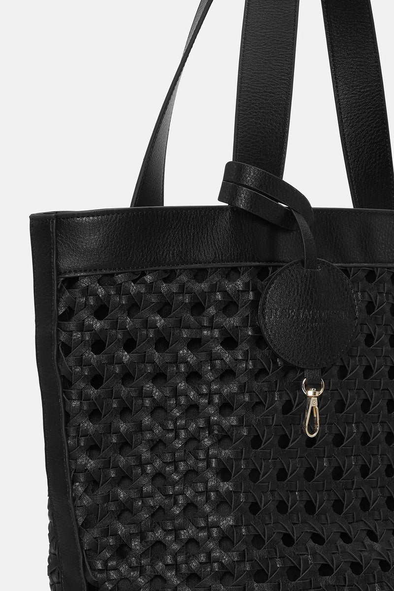 Ilse Jacobsen Beach Bag in Black-Black BRAID02