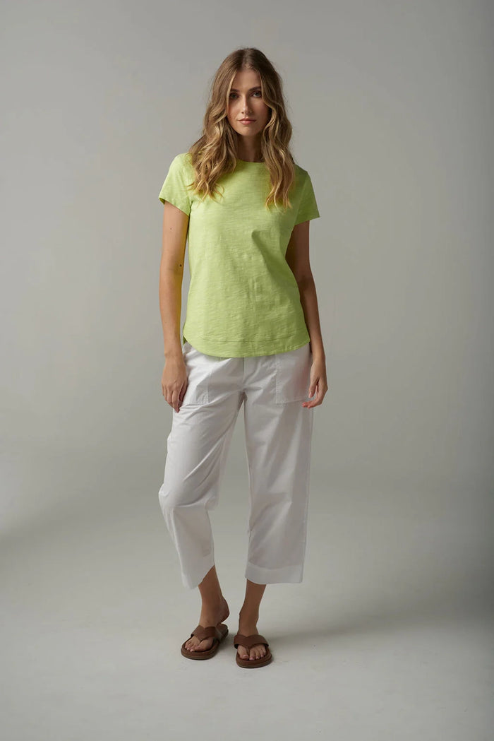 Goondiwindi Cloth +Paper+Scissors Shaped Hem Tee C13002