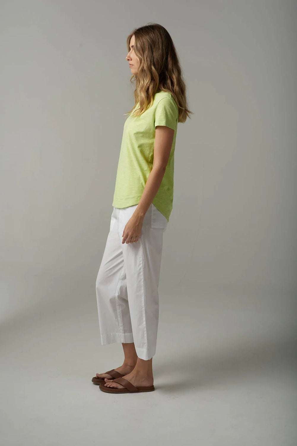 Goondiwindi Cloth +Paper+Scissors Shaped Hem Tee C13002