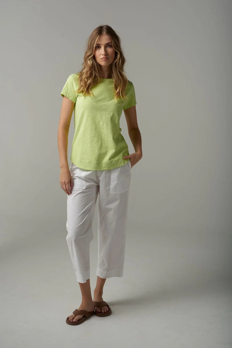Goondiwindi Cloth +Paper+Scissors Shaped Hem Tee C13002