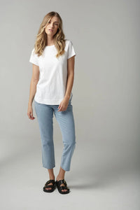 Goondiwindi Cloth +Paper+Scissors Shaped Hem Tee C13002