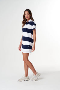 Goondiwindi Cotton Little Players Rugby Top in White/Parisian C13024-52
