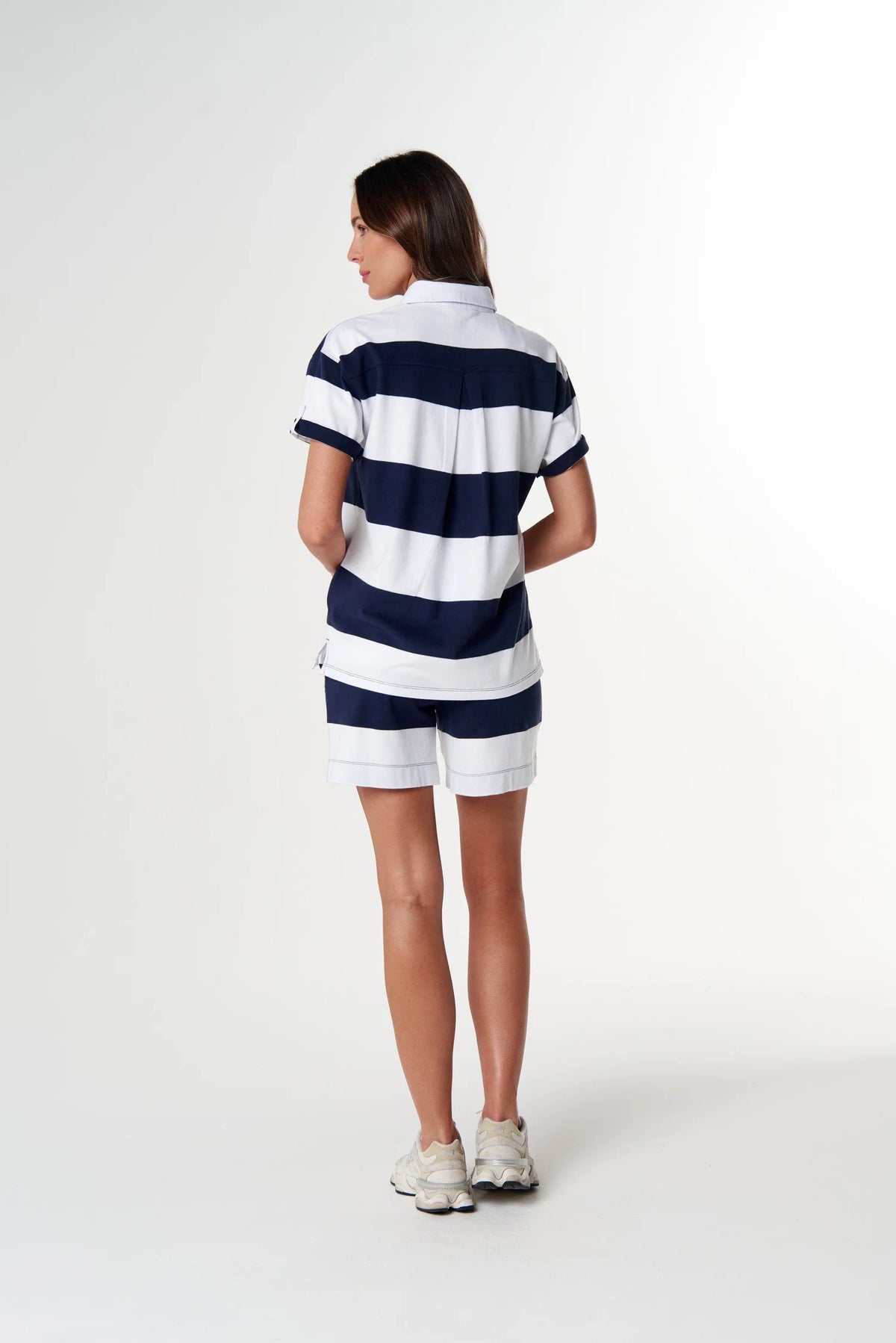 Goondiwindi Cotton Little Players Rugby Top in White/Parisian C13024-52
