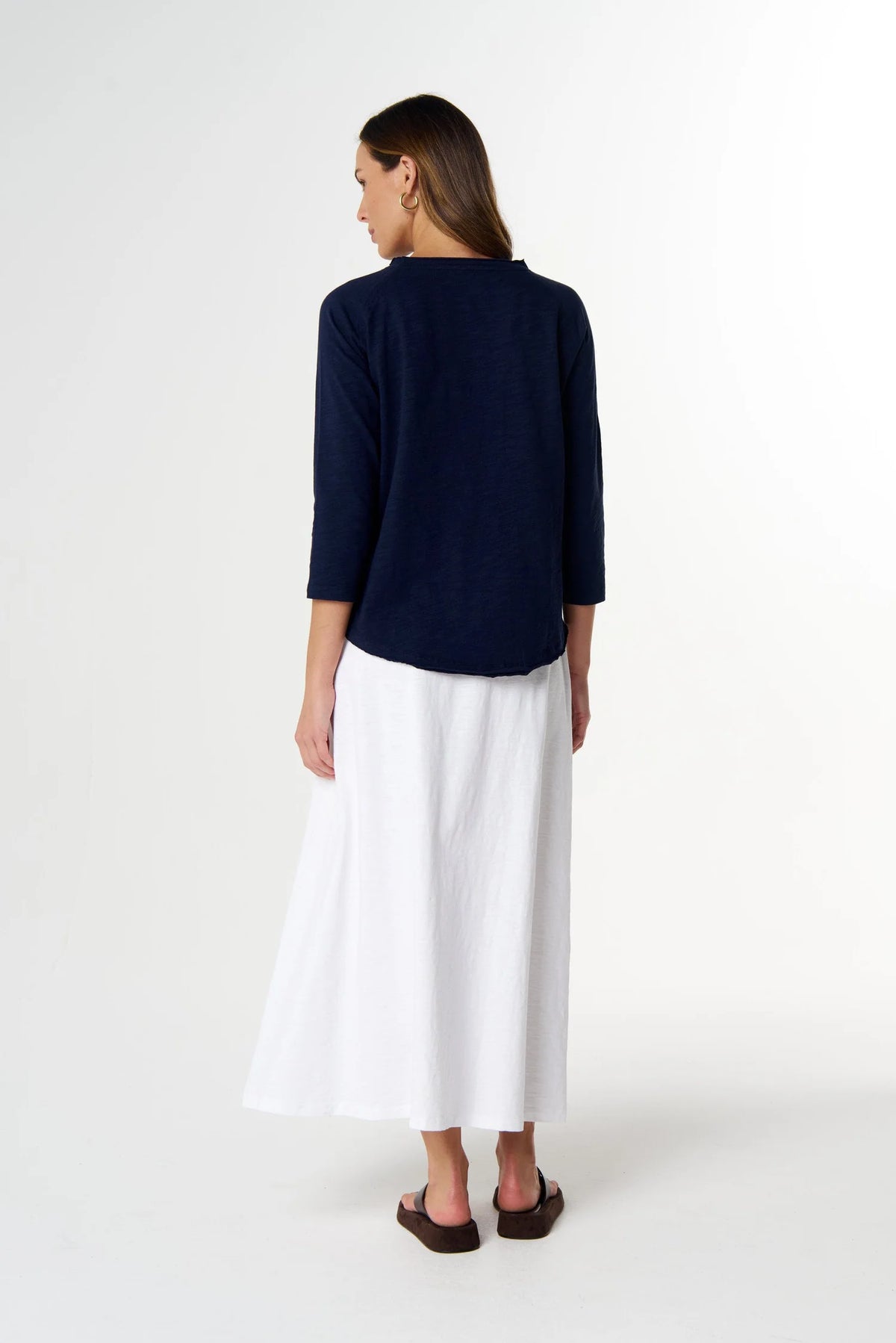 Goondiwindi Cotton Raglan On Repeat Raglan in Parisian Navy C13030