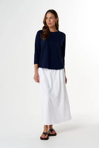 Goondiwindi Cotton Raglan On Repeat Raglan in Parisian Navy C13030