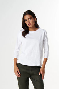 Goondiwindi Cotton Raglan On Repeat Raglan in White C13030