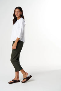 Goondiwindi Cotton Raglan On Repeat Raglan in White C13030