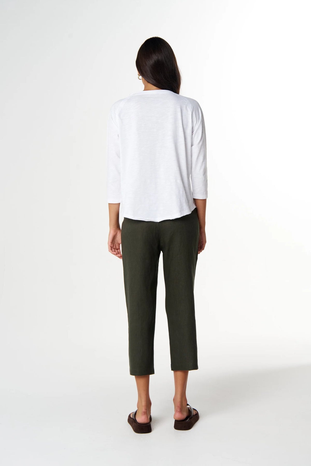 Goondiwindi Cotton Raglan On Repeat Raglan in White C13030