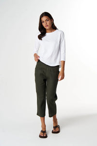 Goondiwindi Cotton Raglan On Repeat Raglan in White C13030