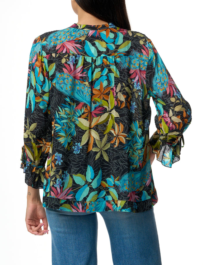 Johnny Was Vacanza Blouse - Paon C13724A4 - Pre Order Early June Delivery