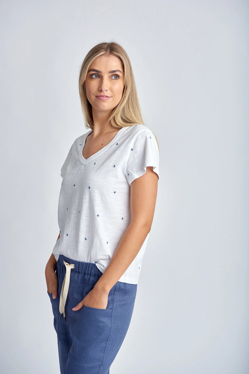 Goondiwindi Cotton Embroidered Tee C1385