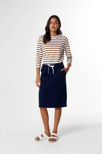 Goondiwindi Cotton Repeat Offender 3/4 Sleeve Tee in White/Fox C1387-26