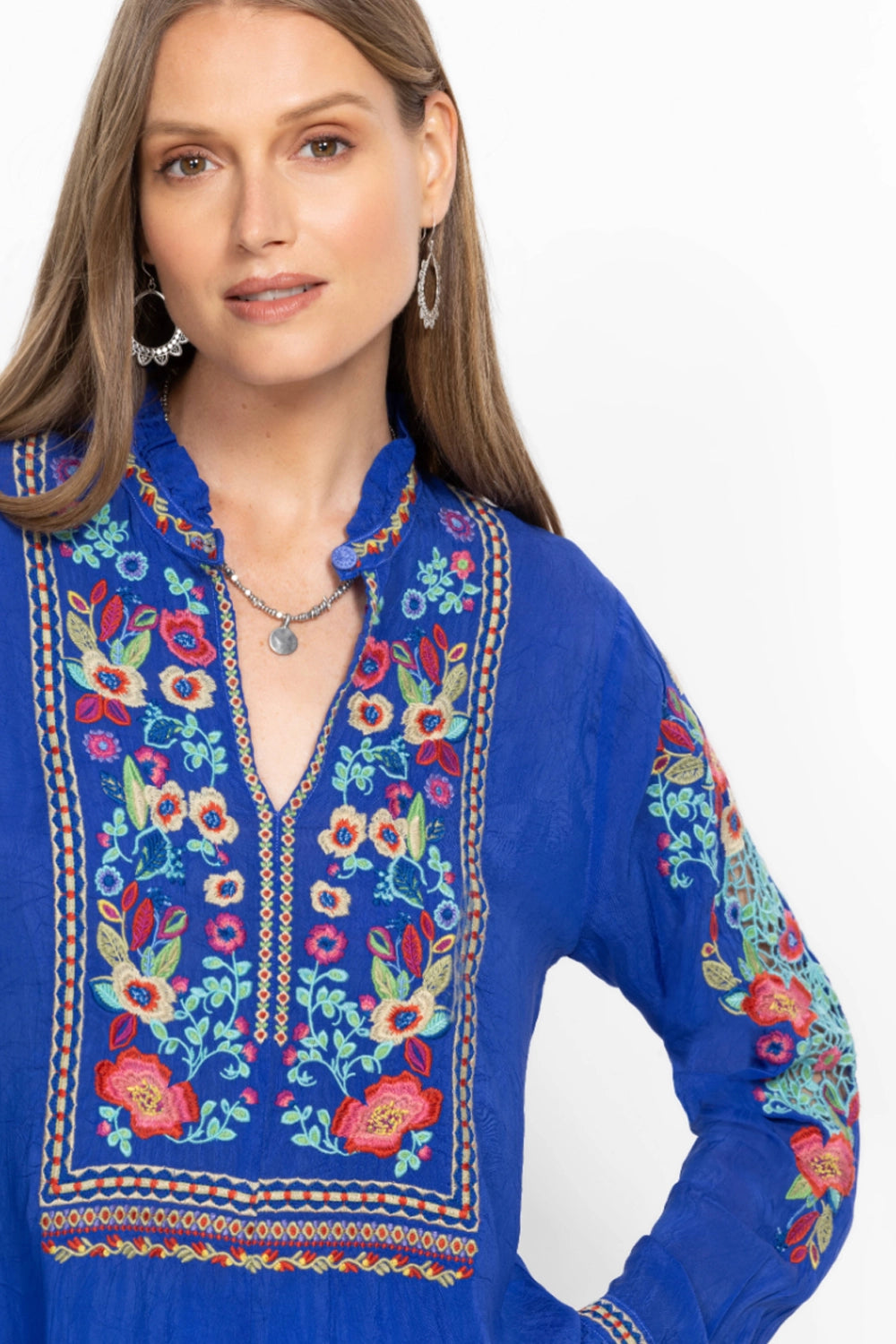 Johnny Was Simone Blouse - Rose C14125-6