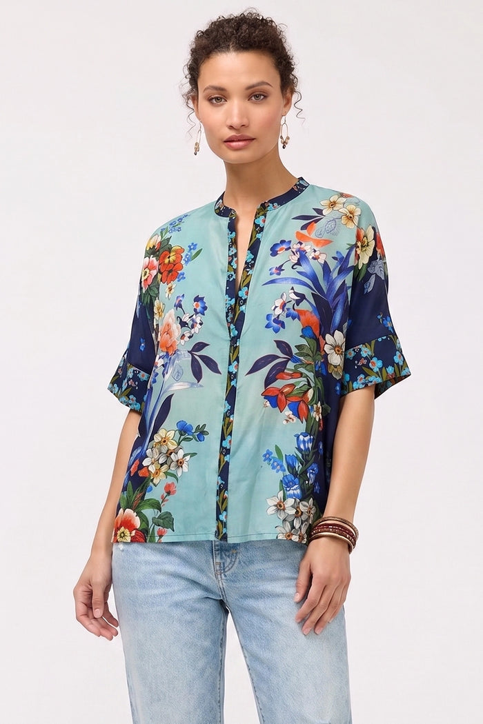 Johnny Was Shiro Button Down Shirt - Tejas C14726-6