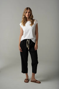 Goondiwindi Cloth +Paper+Scissors Linen Cropped Pant C1526-176