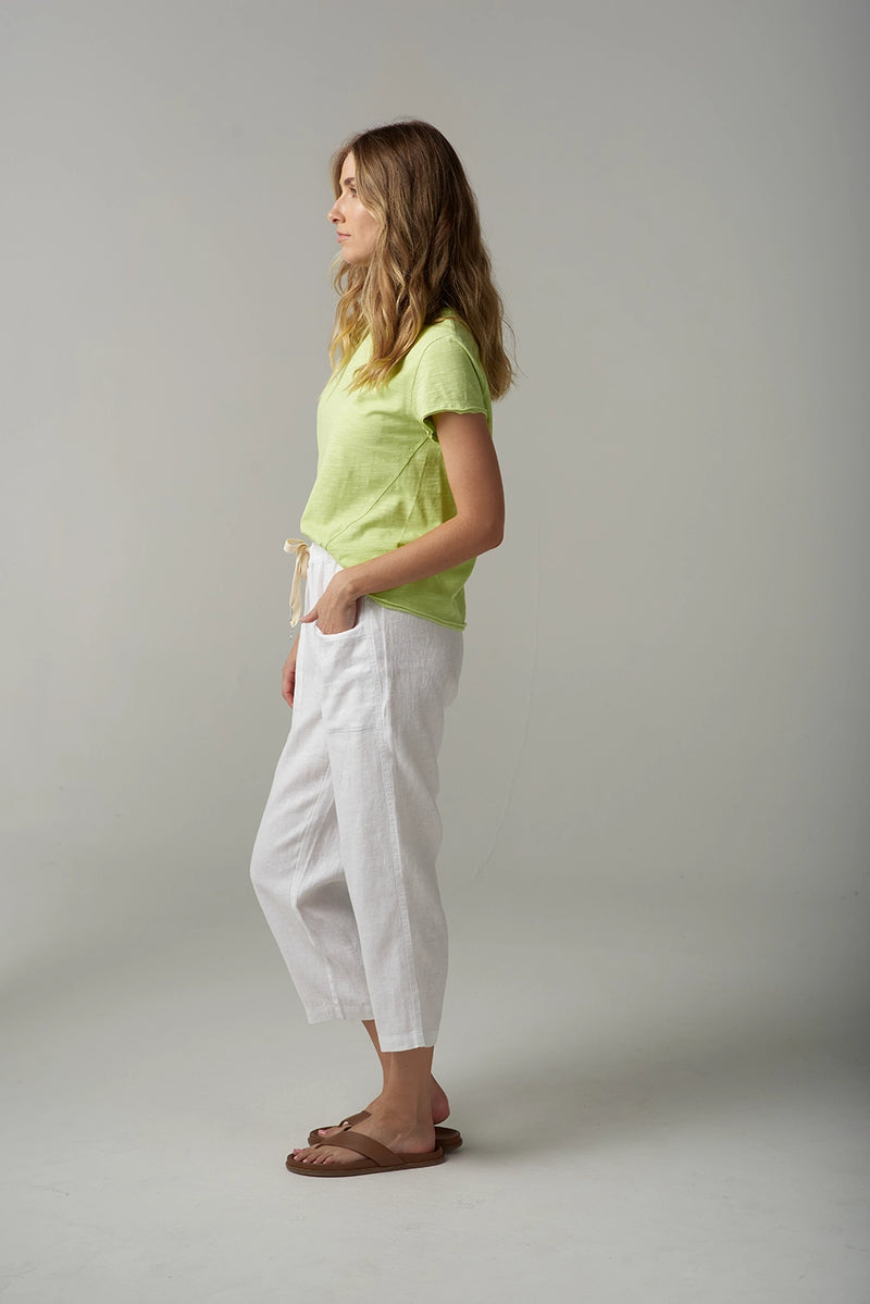 Goondiwindi Cloth +Paper+Scissors Linen Cropped Pant C1526-176