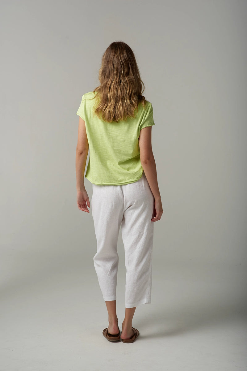 Goondiwindi Cloth +Paper+Scissors Linen Cropped Pant C1526-176