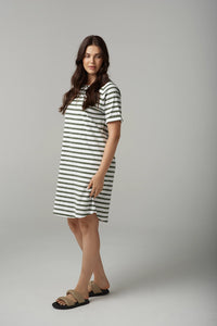 Goondiwindi Cloth +Paper+Scissors Stripe Raglan Dress C1625-26