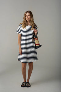 Goondiwindi Cloth +Paper+Scissors Stripe Raglan Dress C1625-26