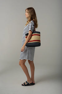 Goondiwindi Cloth +Paper+Scissors Stripe Raglan Dress C1625-26