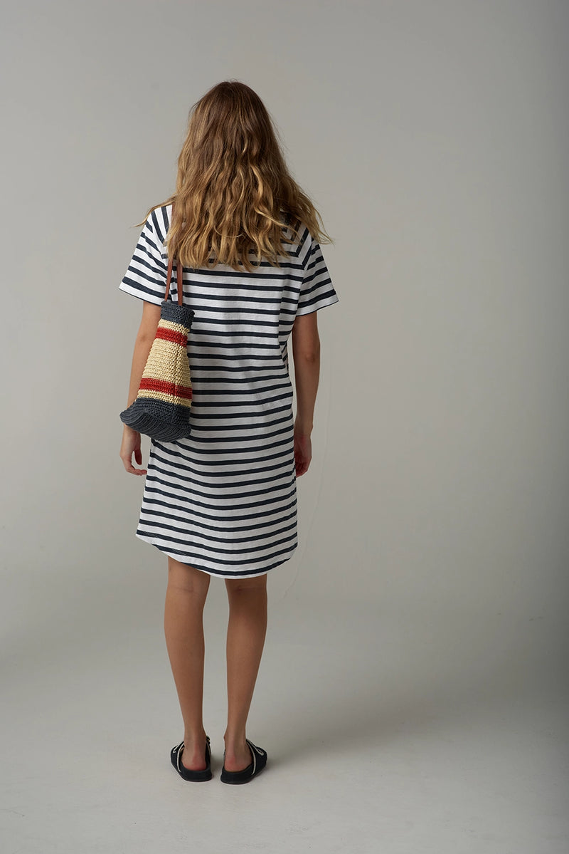 Goondiwindi Cloth +Paper+Scissors Stripe Raglan Dress C1625-26