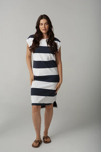 Goondiwindi Cloth +Paper+Scissors Stripe Muscle Dress C1639-52