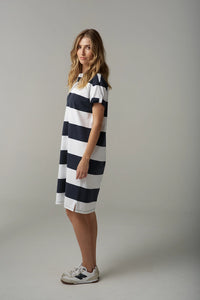 Goondiwindi Cloth +Paper+Scissors Rugby Stripe Dress C1641-52