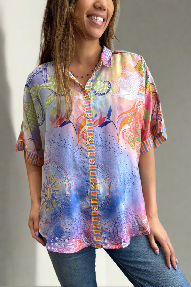 Johnny Was The Audrey Short Sleeve Shirt - Cindy C16625-4