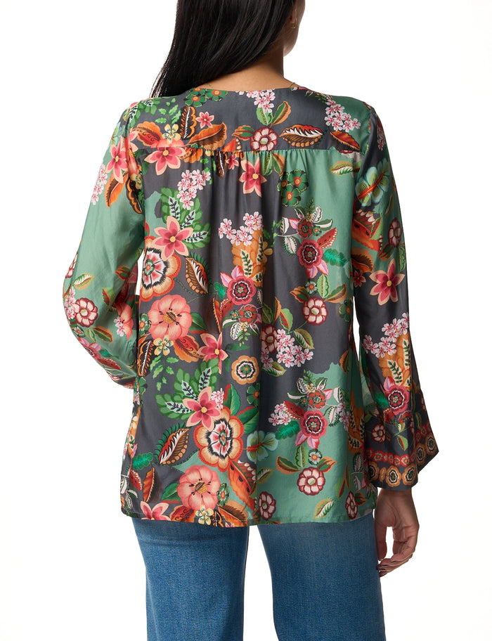 Johnny Was Botina Blouse - Clarkwood Teal C17524B8