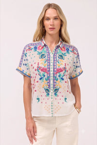 Johnny Was The Audrey Short Sleeve Shirt - Lunes C17626-5