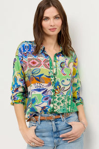 Johnny Was The Audrey Tunic - Armeria Patchwork C29326-3