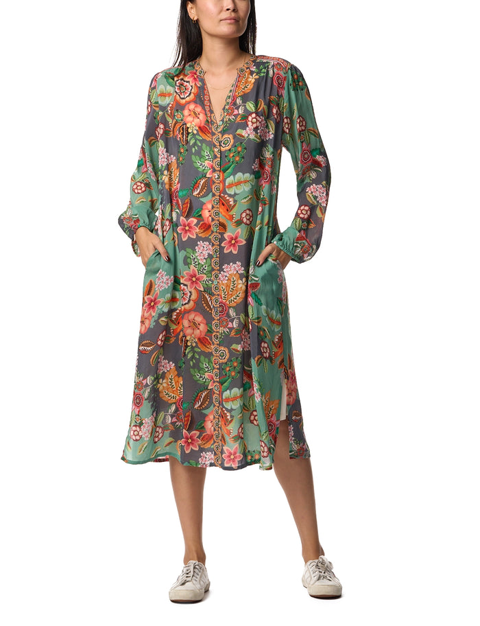 Johnny Was Renna Dress (Slip) - Clarkwood Teal C34624B8