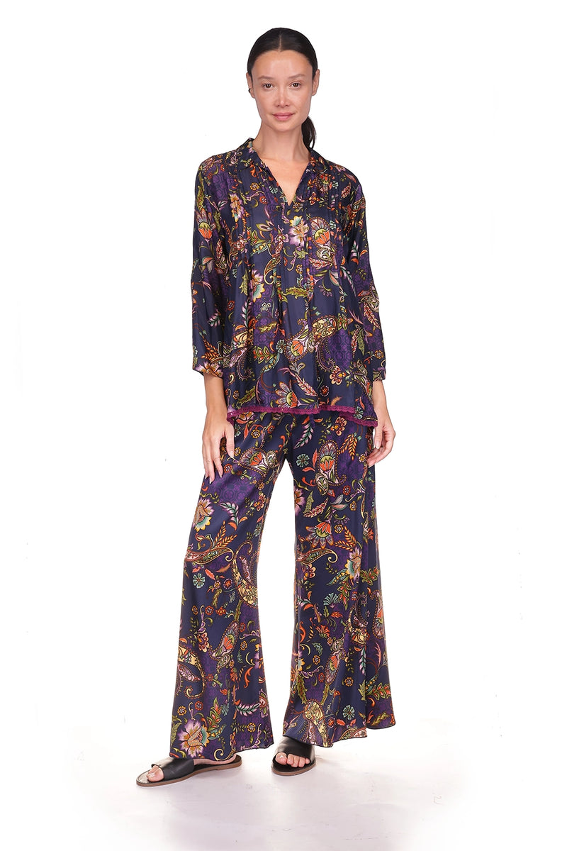 Johnny Was Axelle Wide Leg Pant - Comono Paisley C64424B9