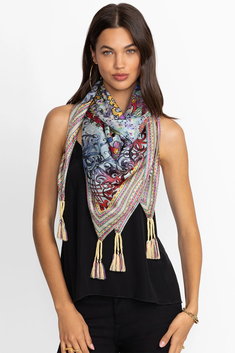 Johnny Was Silk Scarf Akai C91324-E