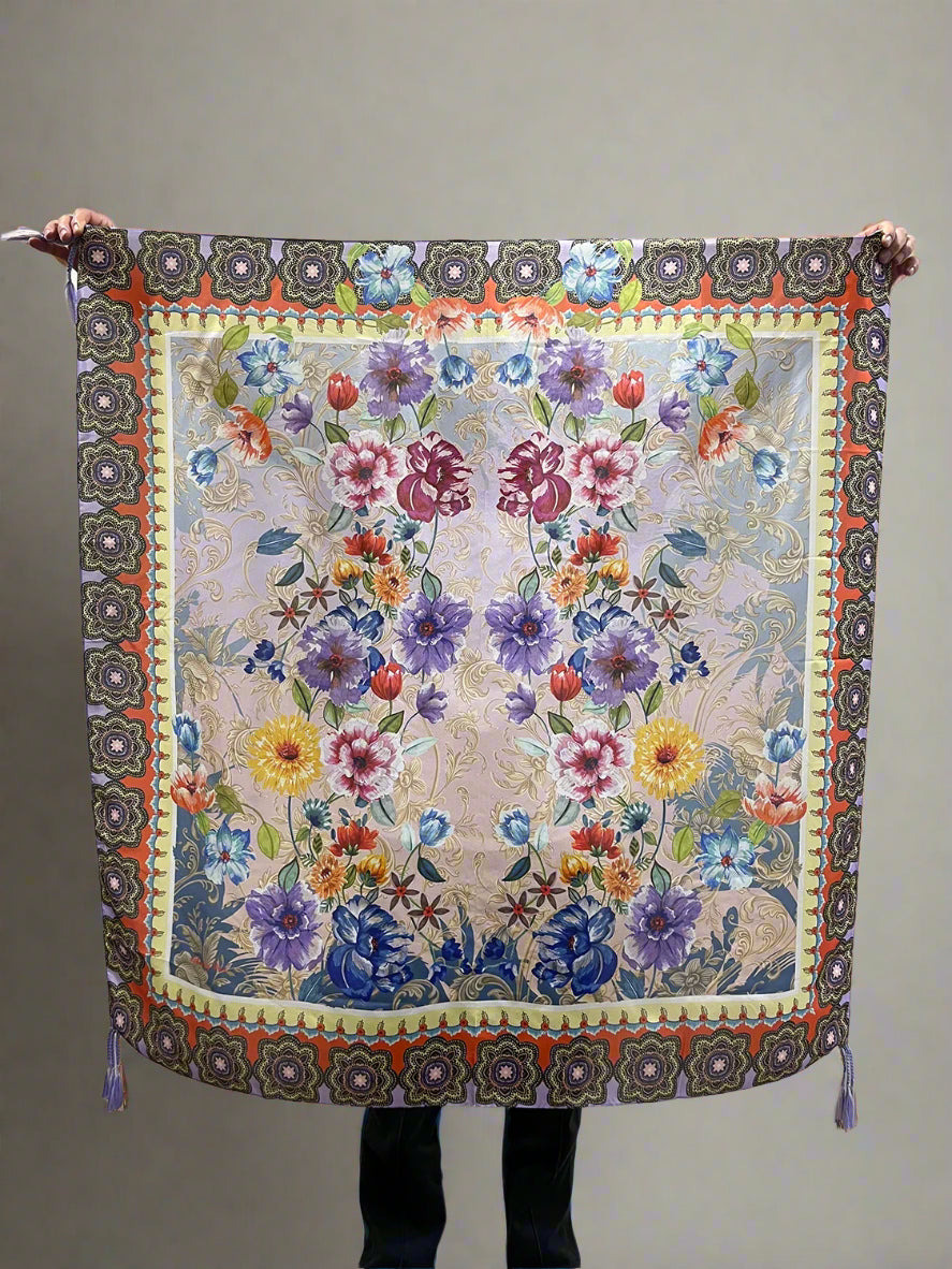 Johnny Was Silk Scarf - Deco C92625-3