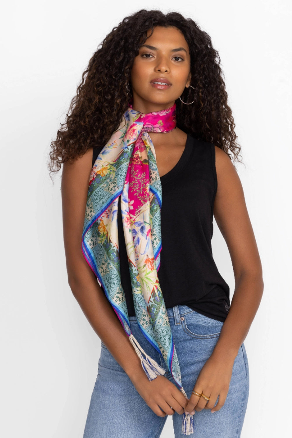 Johnny Was Fiorah Silk Scarf C99424-6