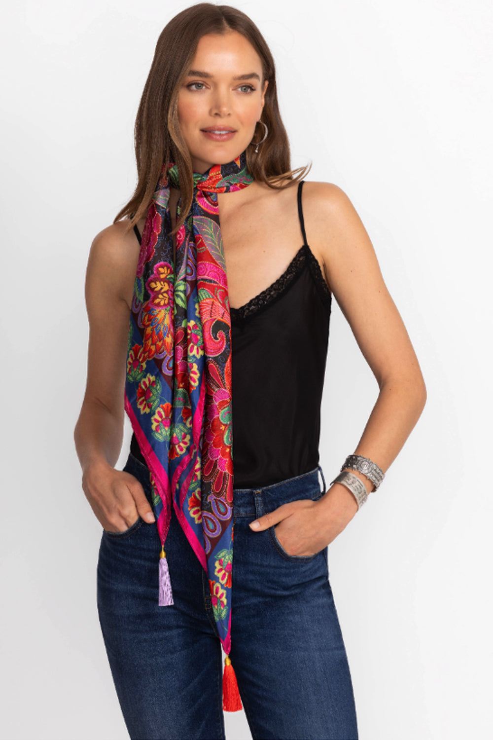 Johnny Was Emberwing Silk Scarf C99524-7