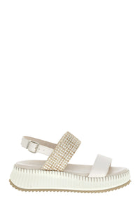 Neo Albaeva Platform Sandal in Beige/Ivory CO-Albaeva