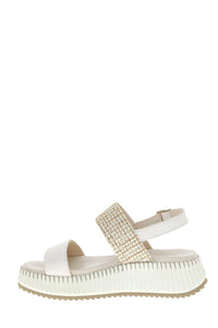 Neo Albaeva Platform Sandal in Beige/Ivory CO-Albaeva
